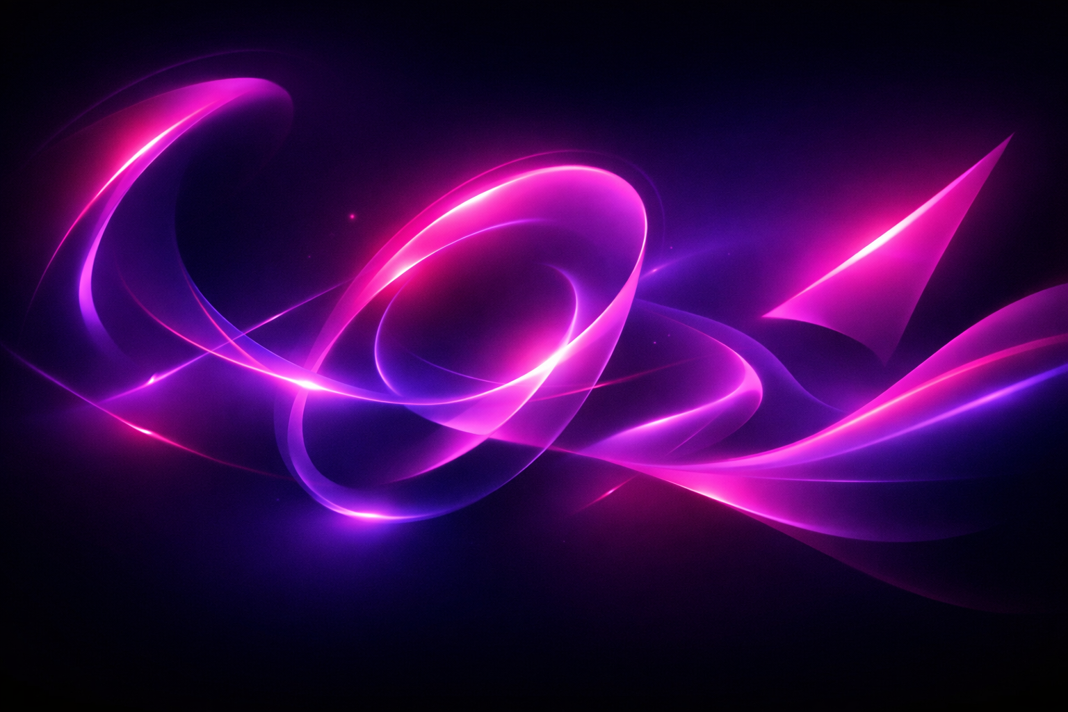 Soyut neon dijital sanat