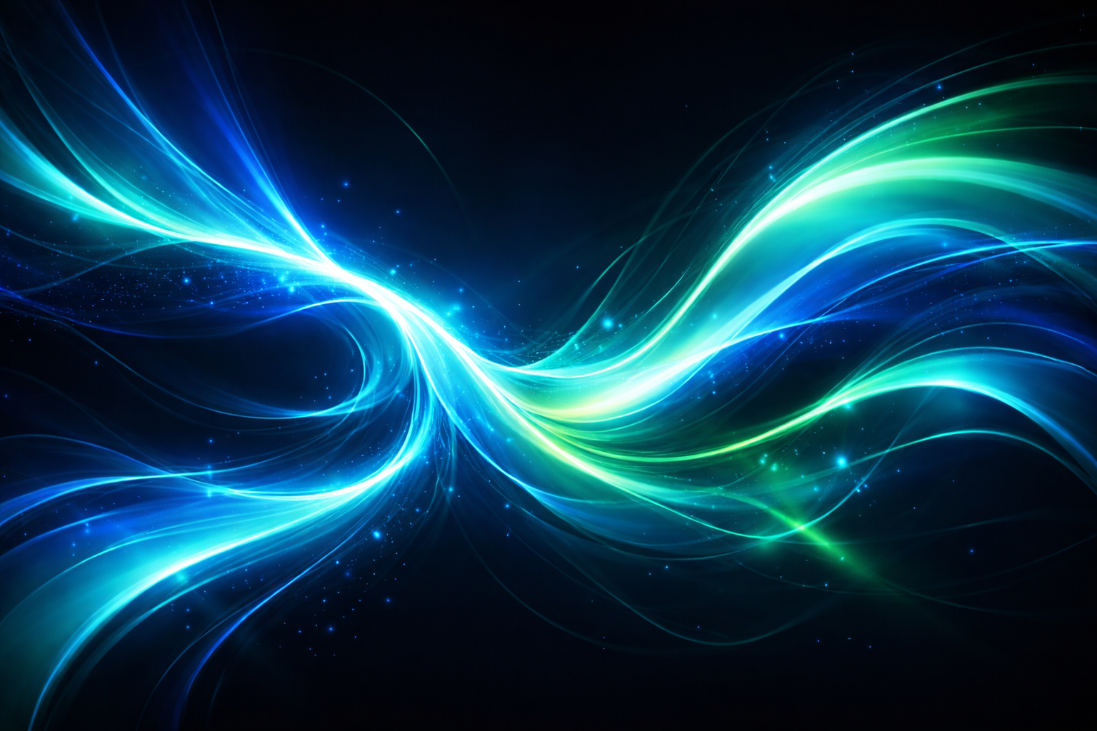 Soyut mavi ve yeşil dijital kompozisyon